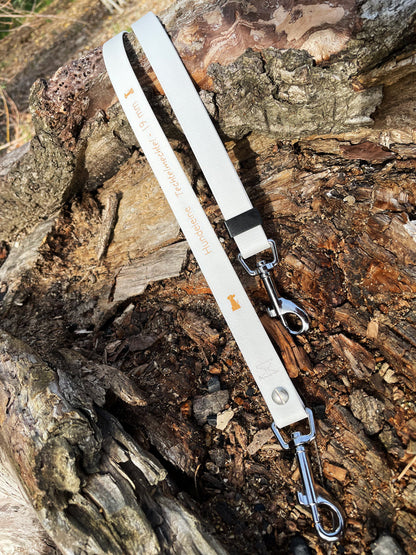 Doppelleine TECHTELMECHTEL aus BioThane® oder POP-Band - mit Edelstahlkomponenten - kein Verheddern