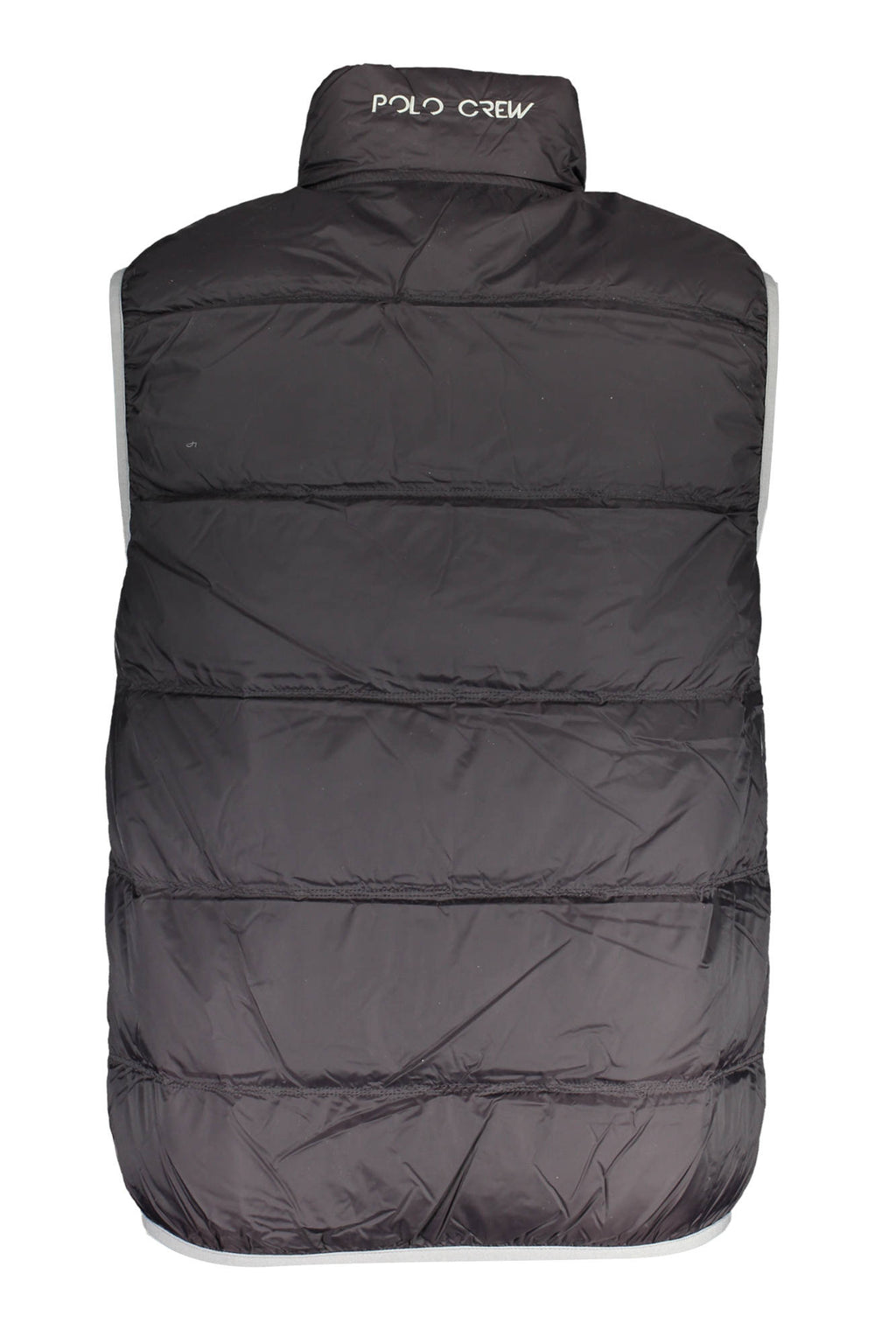 LA MARTINA Black Man Ärmellose Jacke Herren – Mit Kontrastdetails & Stickerei
