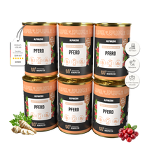 Monoprotein Pferd Nassfutter für Hunde