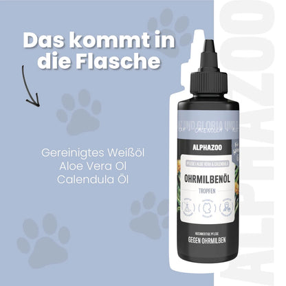 Ohrmilbenöl für Hunde