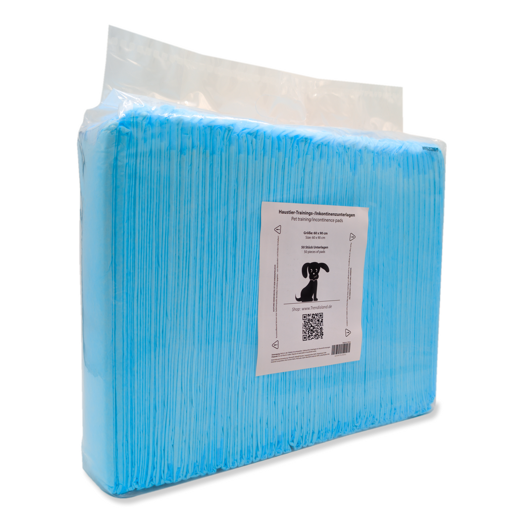 50 Welpenunterlagen 60×90 cm – Saugstarke Hunde-Trainingspads