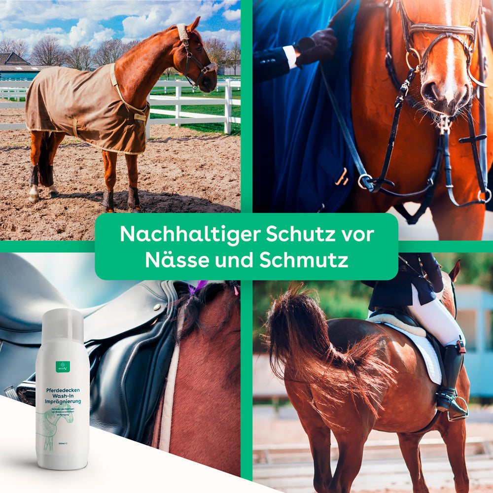 eco:fy - Wash-In Imprägnierung für Pferdedecken