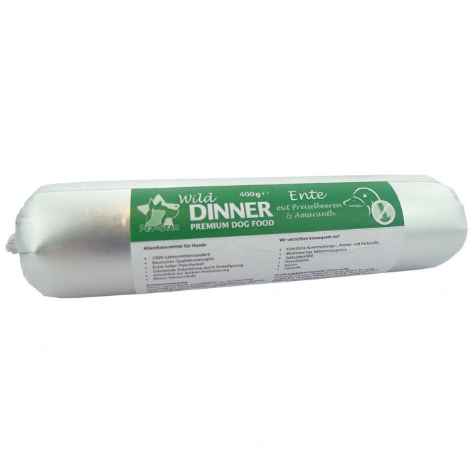 Wild Dinner Gourmet-Wurst Ente mit Preiselbeeren