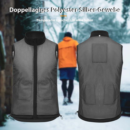 ROCKBROS Elektrische Beheizte Weste mit 3 Temperaturstufen für Herren/Damen