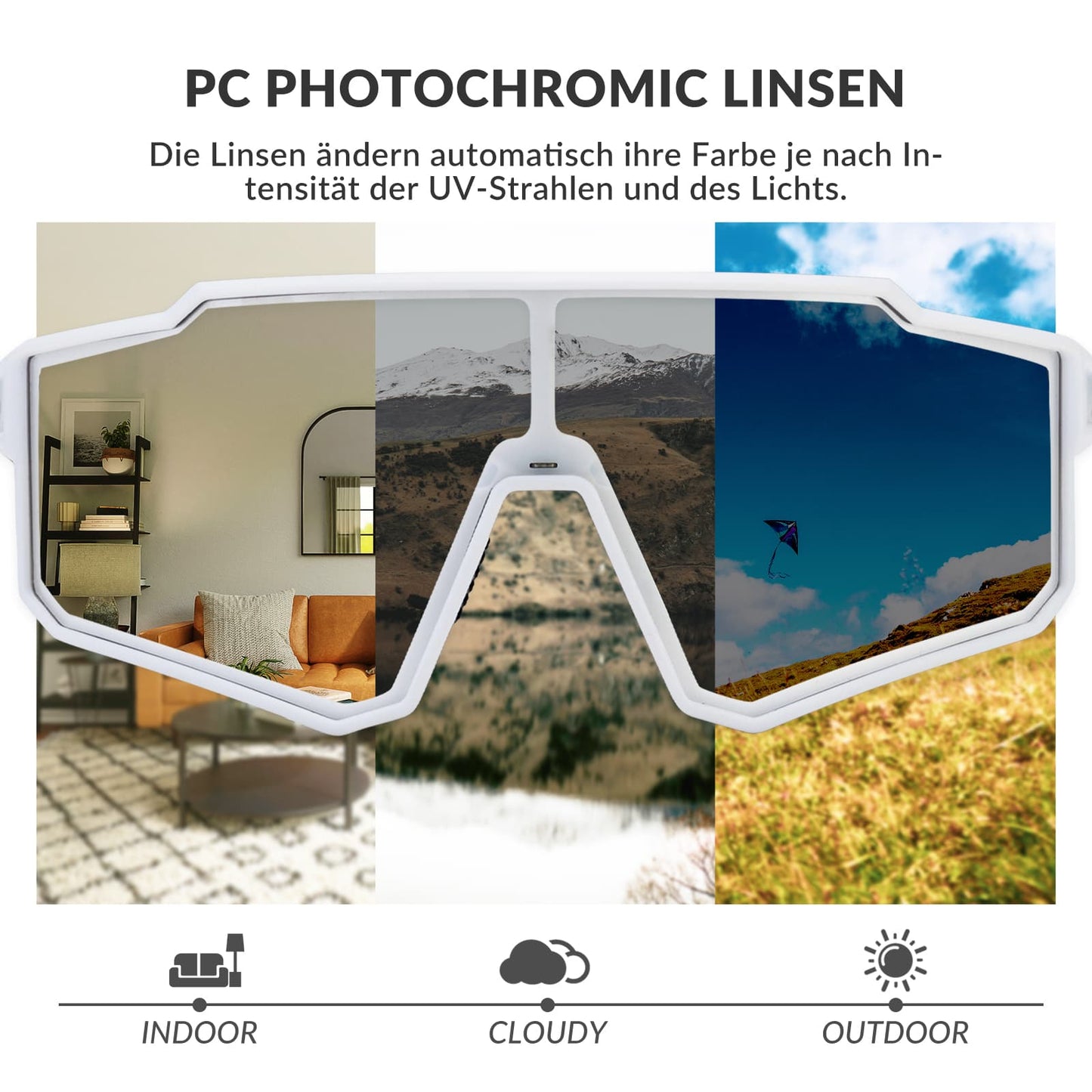 Polarisierte Sport-Sonnenbrille für den Outdoorsport