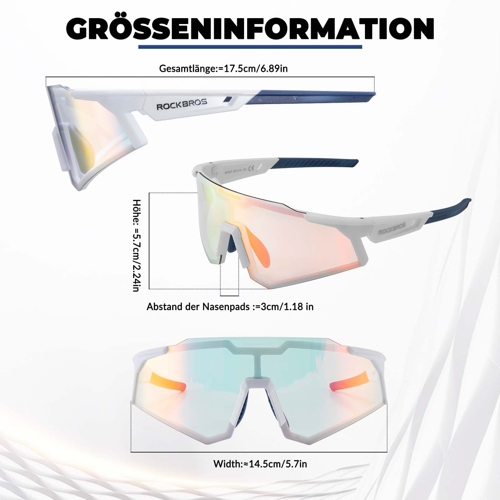 ROCKBROS Sonnenbrille Selbsttönend Outdoor UV400 Schutz