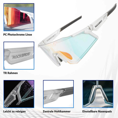 ROCKBROS Sonnenbrille Selbsttönend Outdoor UV400 Schutz