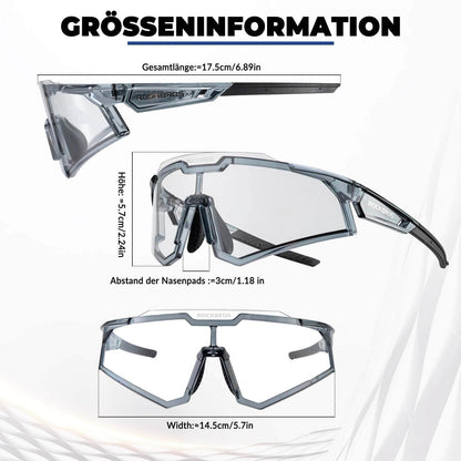 ROCKBROS Sonnenbrille Selbsttönend Outdoor UV400 Schutz