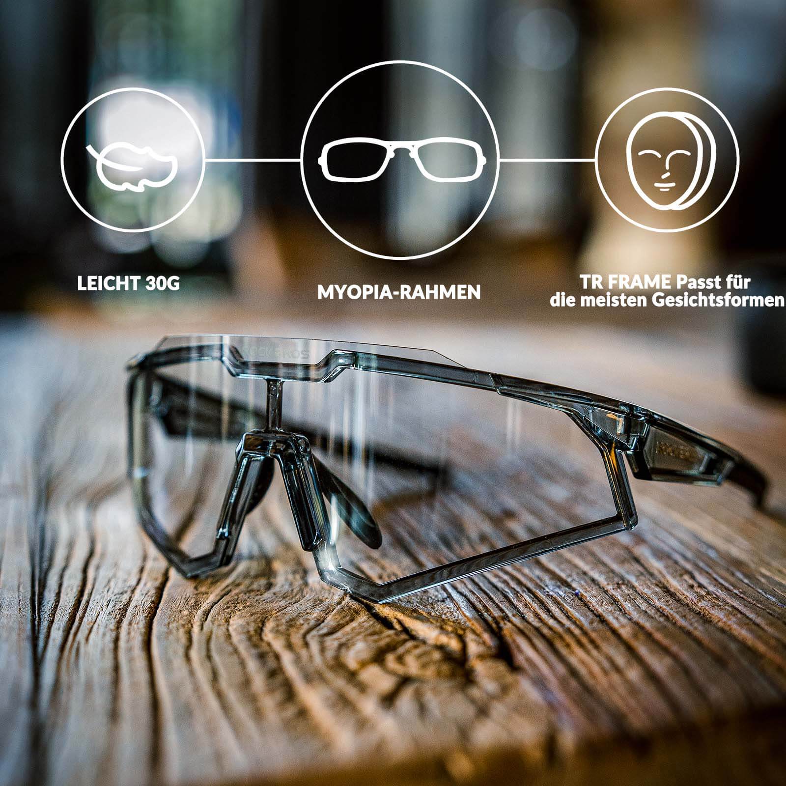ROCKBROS Sonnenbrille Selbsttönend Outdoor UV400 Schutz