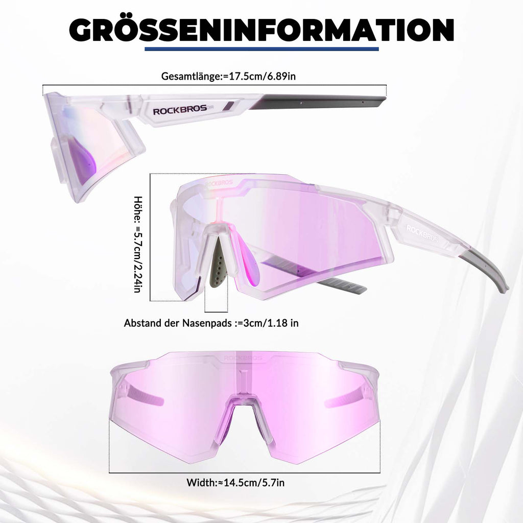 ROCKBROS Sonnenbrille Selbsttönend Outdoor UV400 Schutz