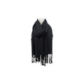 Damen Brokat Schal / Paisley Muster: Fransenschal seidig weich 175x70cm