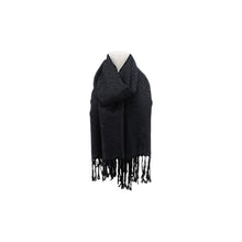 Damen Brokat Schal / Paisley Muster: Fransenschal seidig weich 175x70cm