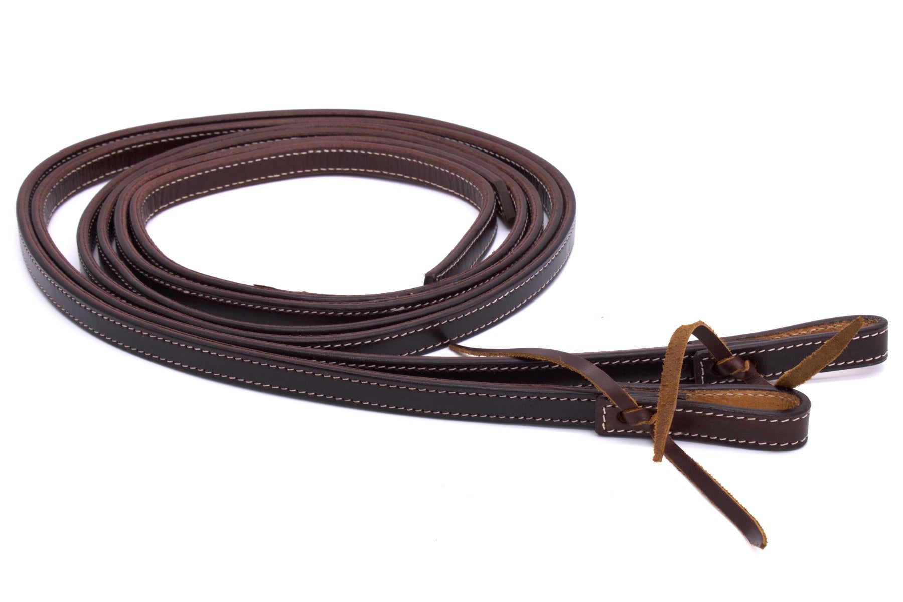 Split Reins Westernzügel, dark oiled fullstitch, Breite 5/8, 16 mm, waterloop