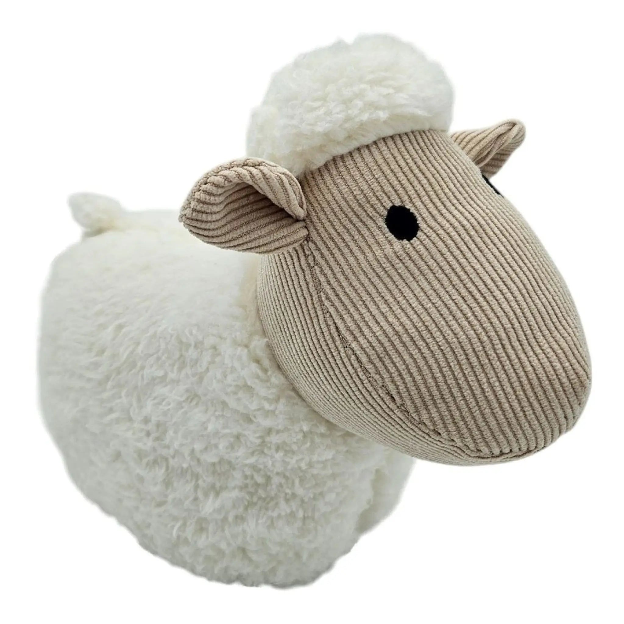 Türstopper Türsack Schaf Kuh Hund Türpuffer für Boden Stoff und Sand weiß beige