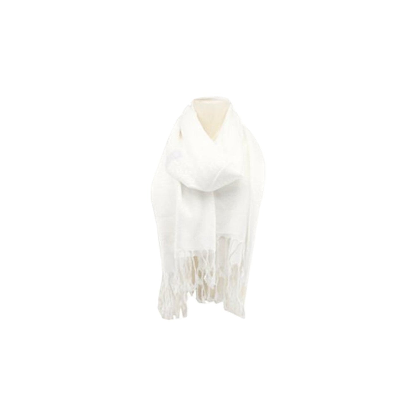 Damen Brokat Schal / Paisley Muster: Fransenschal seidig weich 175x70cm