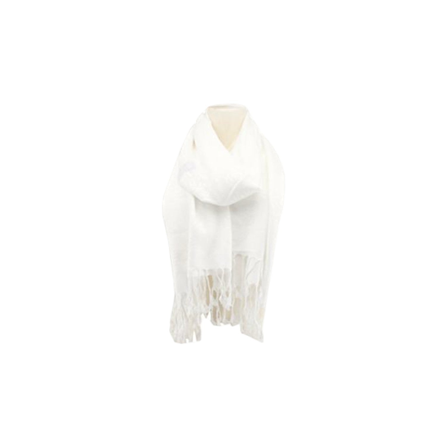 Damen Brokat Schal / Paisley Muster: Fransenschal seidig weich 175x70cm