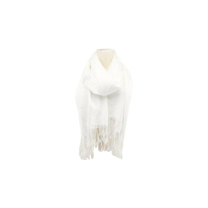 Damen Brokat Schal / Paisley Muster: Fransenschal seidig weich 175x70cm