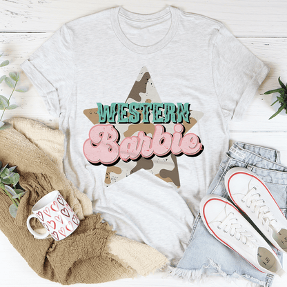 Damen Western Barbie Stern Shirt