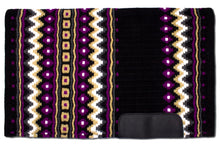 Western Blanket schwarz, lila, beige, weiß