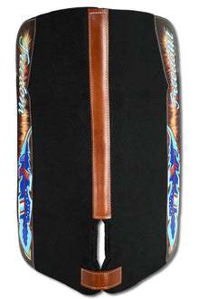 Western-Filzpad, Westernpad mit Lederbesatz Freedom, anatomisch,