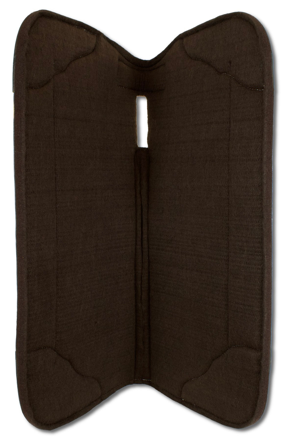 Western-Filzpad, Westernpad mit Lederbesatz Pfeil &amp; Feder, anatomisch,