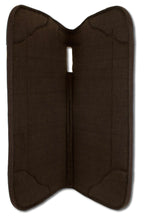 Western-Filzpad, Westernpad mit Lederbesatz Pfeil &amp; Feder, anatomisch,