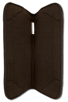 Western-Filzpad, Westernpad mit Lederbesatz Pfeil &amp; Feder, anatomisch,