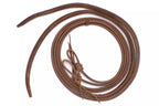 Lederzügel mit schweren Enden, extra heavy split reins, braun,