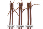 Lederzügel mit schweren Enden, extra heavy split reins, braun,